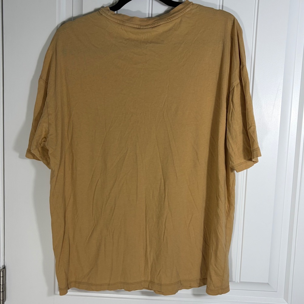 Wild Fable Womens Tan Cotton Short Sleeve Oversized T-Shirt Size S RN17730 - Picture 2 of 6